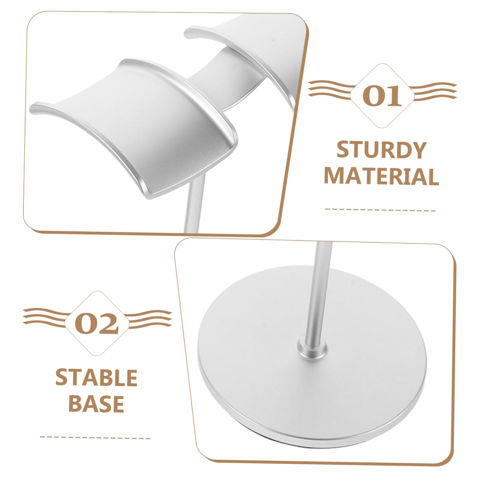 Homoyoyo 2pezzi Supporto Per Cuffie Da Gancio Per Cuffie Da Tavolo Supporto Per Auricolari Organizzatore Salvaspazio Per Scrivania Design Elegante e Moderno