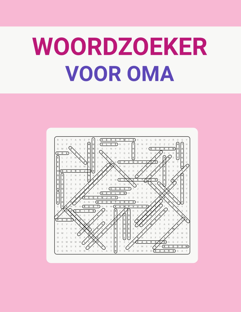 Woordzoeker voor Oma: Leuke Woordzoekers met Extra Grote Letters