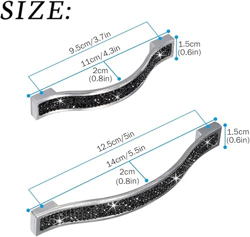 Miniatura 5 de Tirador Savori para cajón, de cristal, para armario, cajón, alacena, puerta de armario, manijas modernas y cuadradas, herramientas para el hogar,