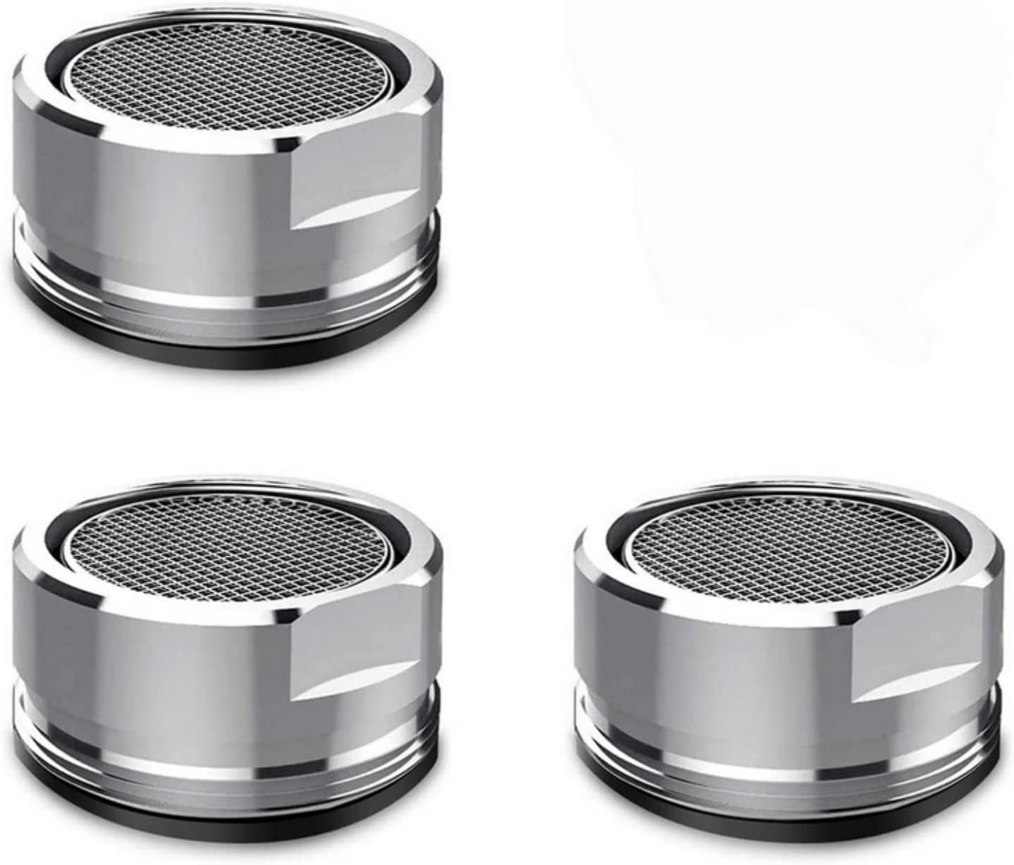 SKEIDO 3 Pack Kitchen Tap Head Water-Saving Adjustable Swivel Faucet Tap Aerator Filter Faucet Sprayer Head Extension Effective Devicefor Bathroom Kitchen Sink Spray Tap Attachment