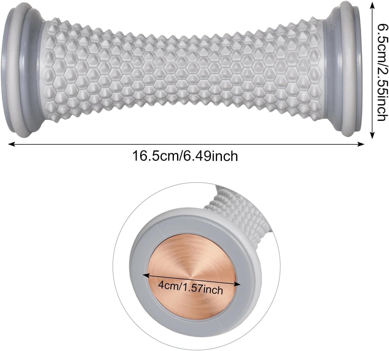 Dhamee Foot Massage Roller for Plantar Fasciitis, Portable Rubber Massage Roller for Relief, Arch Pain, Massager Roller for Arch Pain, Heel Spur Stress Relief, Neuropathy 4