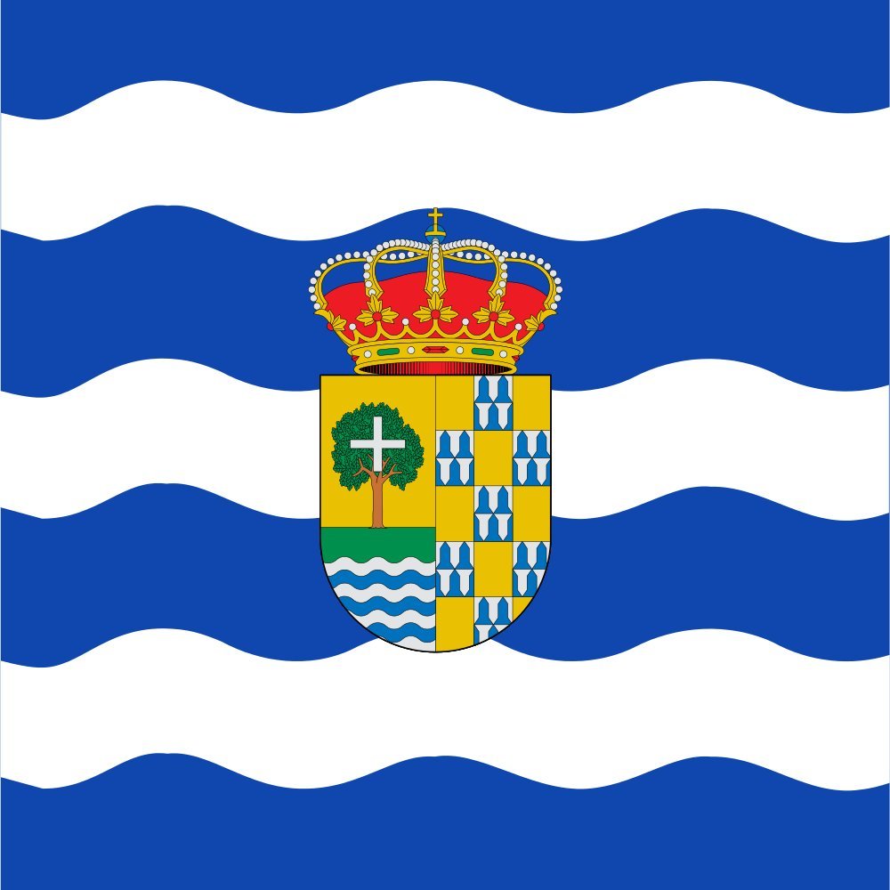 Grand drapeau Sotobañado y Priorato de forme carrée en maille polyester