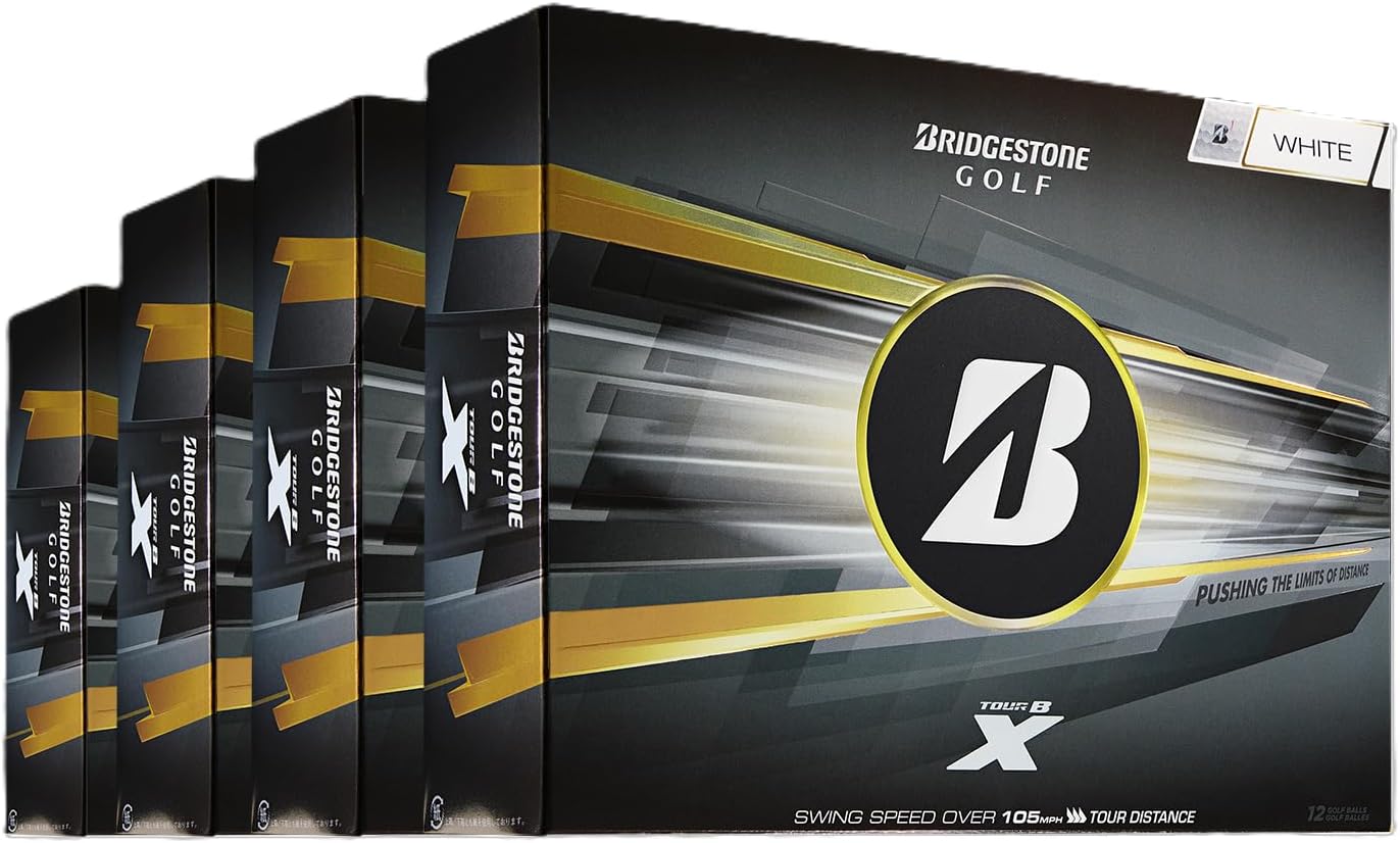 Bridgestone Golf Tour B X White 3 and 1 Pack
