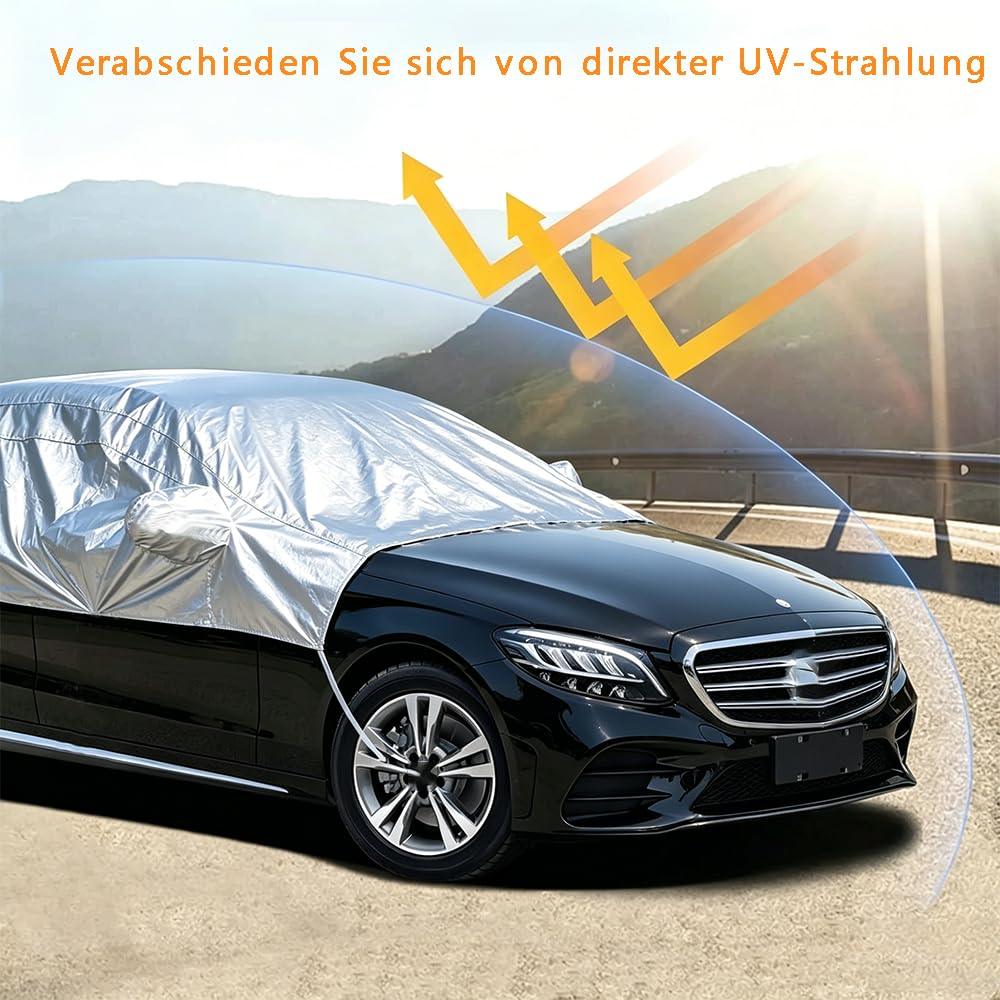 Halbgarage für Auto Silver Halb Garage SUV Universal MAX:520cm