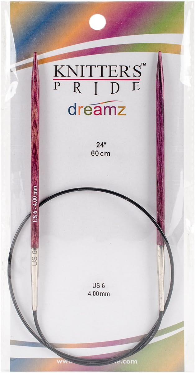 Knitter's Pride-Dreamz Fixed Circular Needles 24", Size 6/4mm
