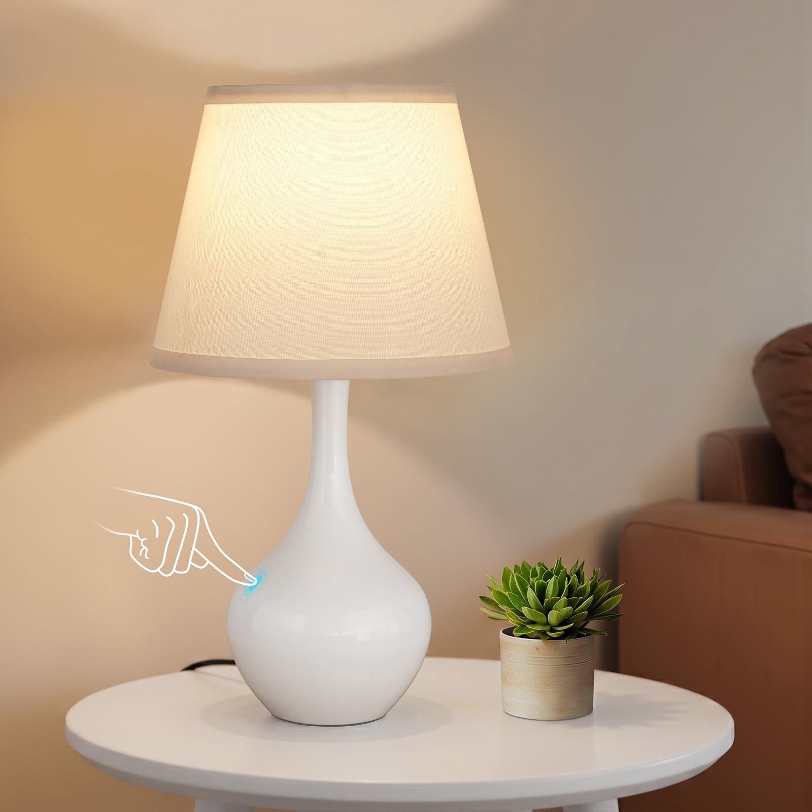 16.1 inch Touch Table Lamp for Nightstand