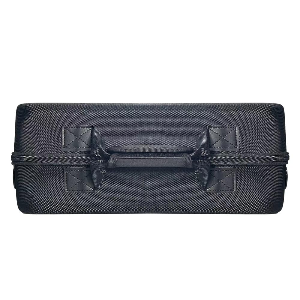 Funda de Transporte rígida Consola para PS5 Slim Funda Protectora Organizador de Viaje Resistente a los arañazos Bolsa de Almacenamiento portátil con Correa para el Hombro (Negro)