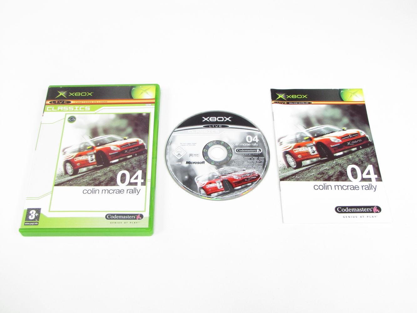 Jeu Xbox Colin McRae Rally 04 - Version PAL Complète En Boîte (boîtier Neuf AMARAY)