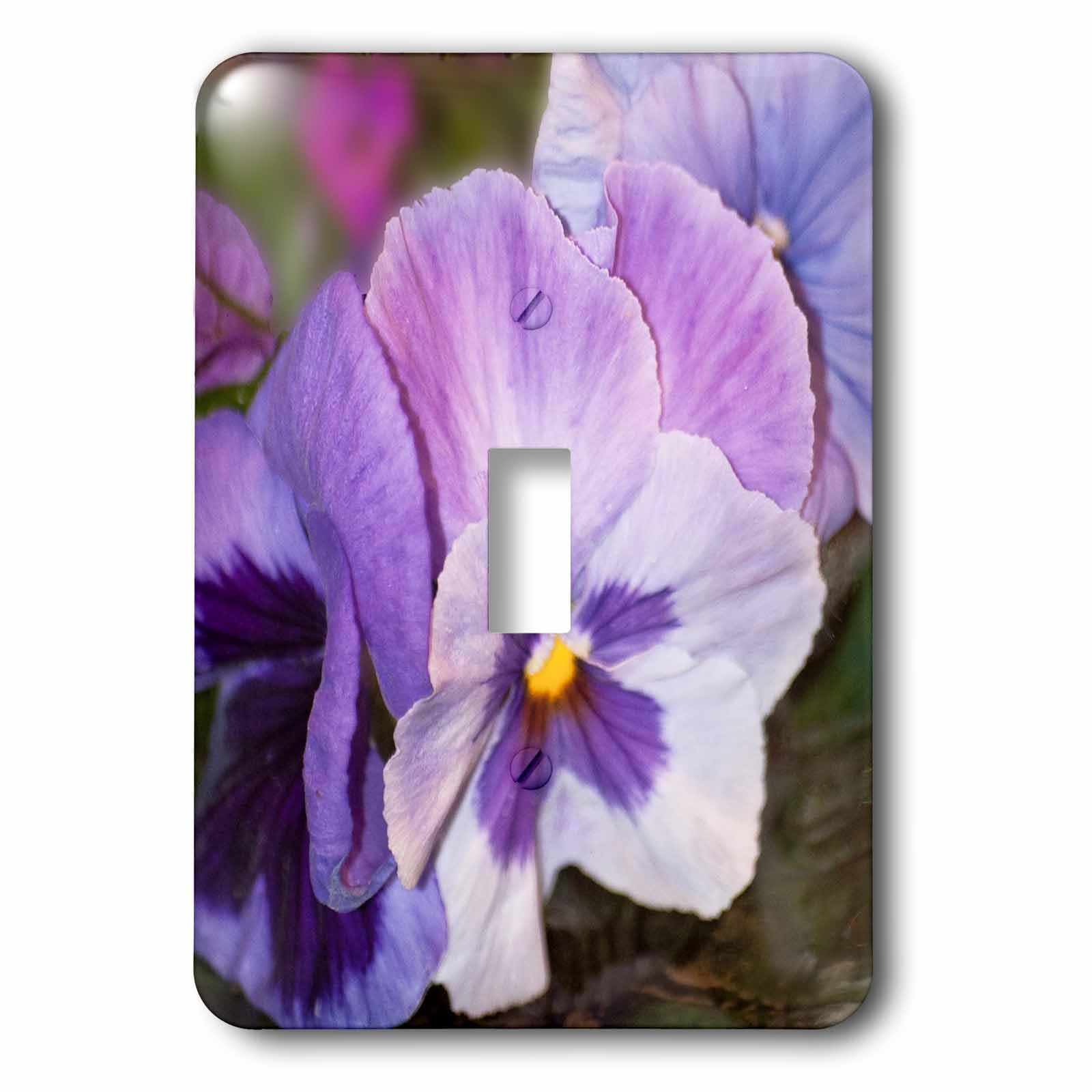 Interrupteur à baïonnette 3dRose Lavender Pansies multicolore de haute precision technique