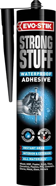 EVO-STIK Strong Stuff Waterproof Adhesive, Superior Strength, Can be used underwater, Colour: White