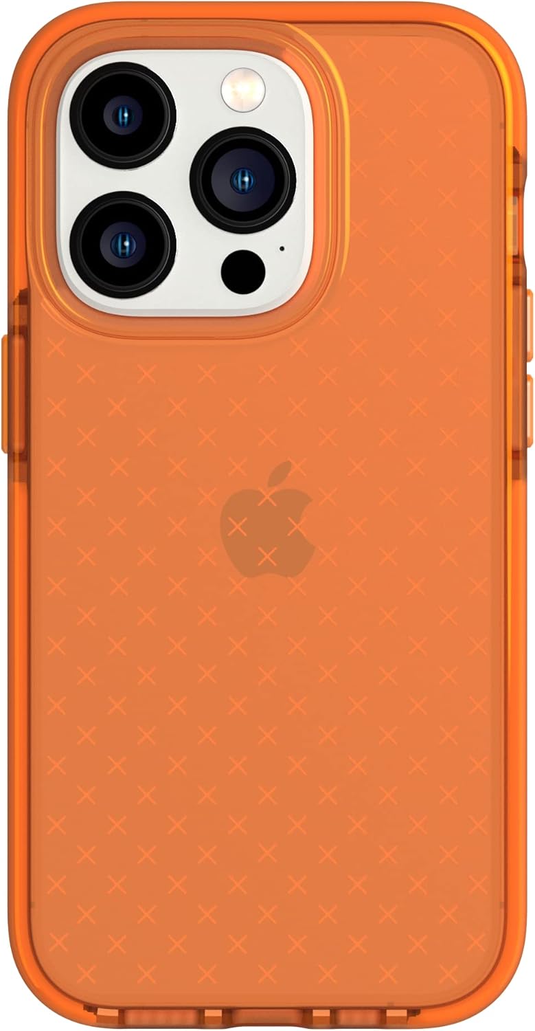 Tech21 iPhone 14 Plus Evo Check – Shock-Absorbing & Slim Protective Phone Case with 16ft FlexShock Multi-Drop Protection & Extra Buttons