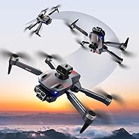 Vista 6 de Drones RC con cámara para adultos, para evitar obstáculos, mini dron con modo de retención de altitud, posicionamiento de flujo óptico, motor sin