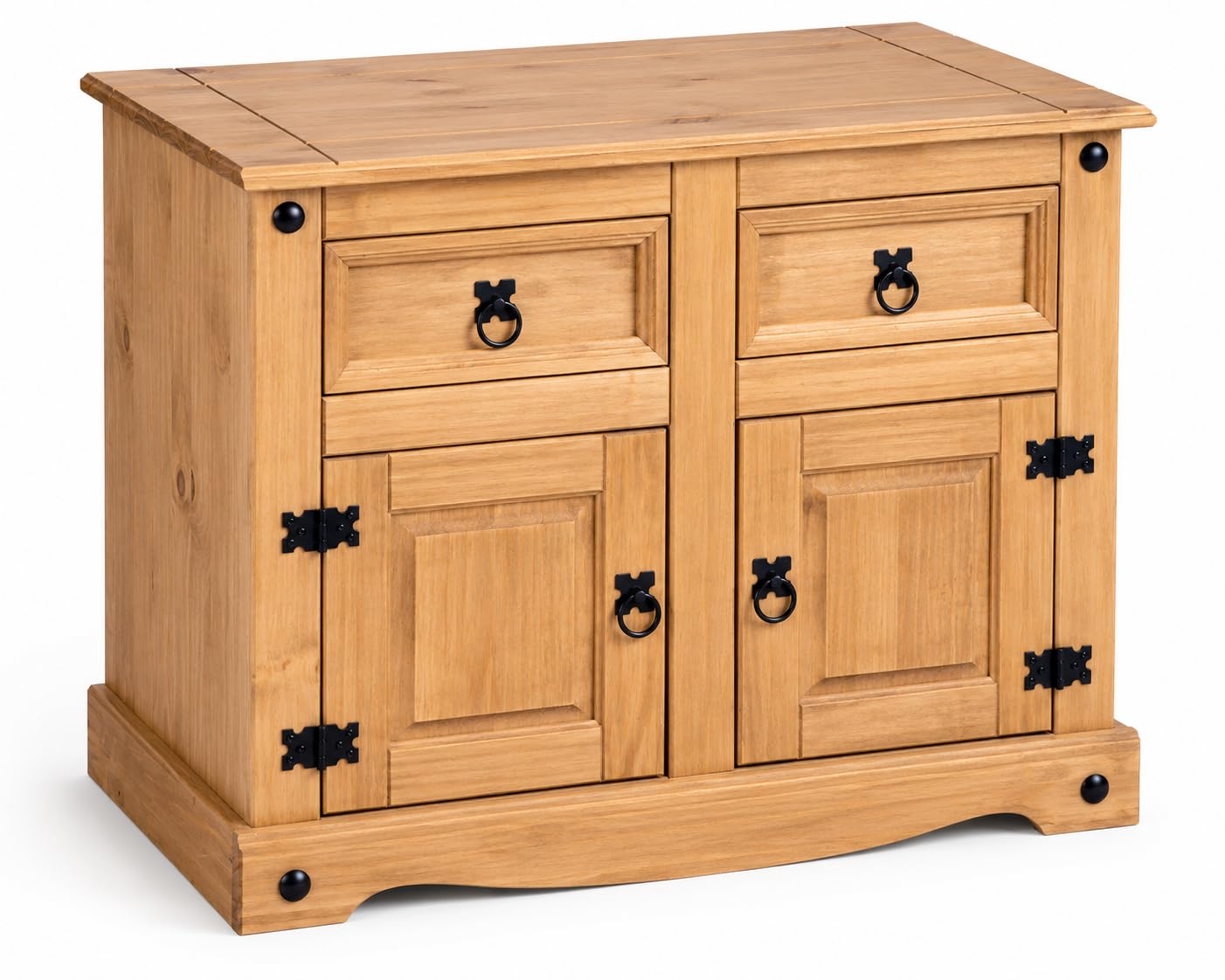 Mews Corona 2 Door 2 Drawer Small Sideboard, Mexican Pine