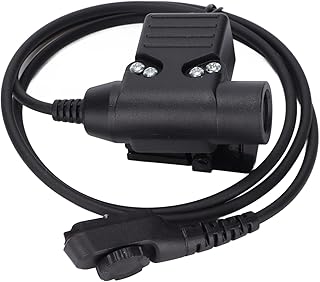 U94 PTT System Cable, PTT Adapter, Plug Push to Talk U94 Type Headset PTT Tactical Noise Reduce Cable For Hytera PD‑780 PD‑785 PD‑788 PD‑780G PD‑785G PD‑788G