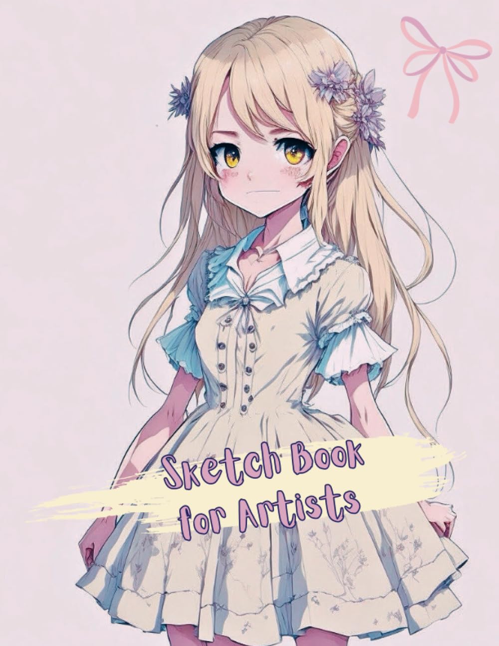 Sketch Book Unlined Large Drawing Pad Journal Anime Girl 8.5"x11" 120 Pages with Border Sketch Book for Artists: Anime Sketch Book Drawing Pad White ... Large Unlined, for Teens, Kids or Adults