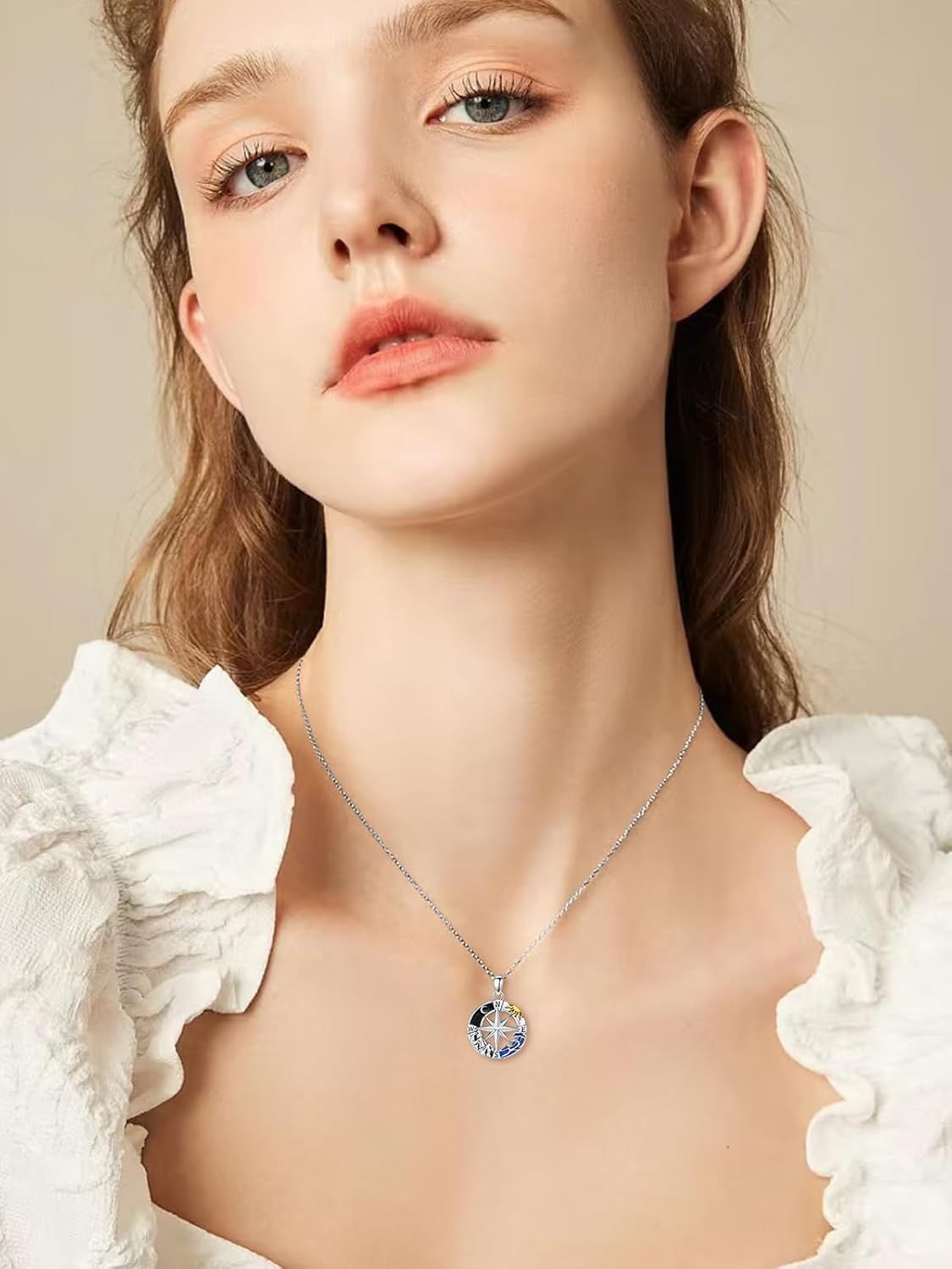 Graduation Gifts for Women Sterling Silver Owl/Compass Graduation Necklace College High School Graduation Jewelry Class of 2024 Inspirational Necklace Christmas Graduation Jewelry for Her - Image 3