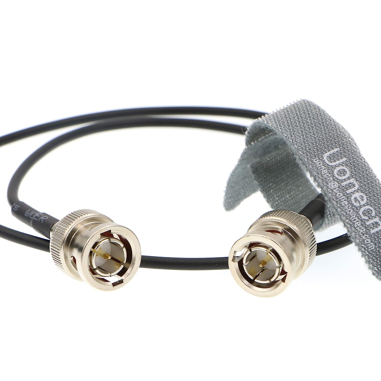 Uonecn 30cm (11.8in) Blue Coaxial SDI Video Cable - Male-to-Male BNC Connector, Compatible with Camera, Video Mixer, Monitor - Image 2