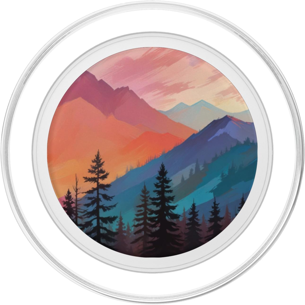 Mountain Sunset PopSockets PopGrip for MagSafe