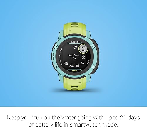 Miniatura 3 de Garmin Instinct 2S, Surf-Edition, reloj resistente para exteriores de menor tamaño con GPS, funciones de surf, construido para todos los elementos,