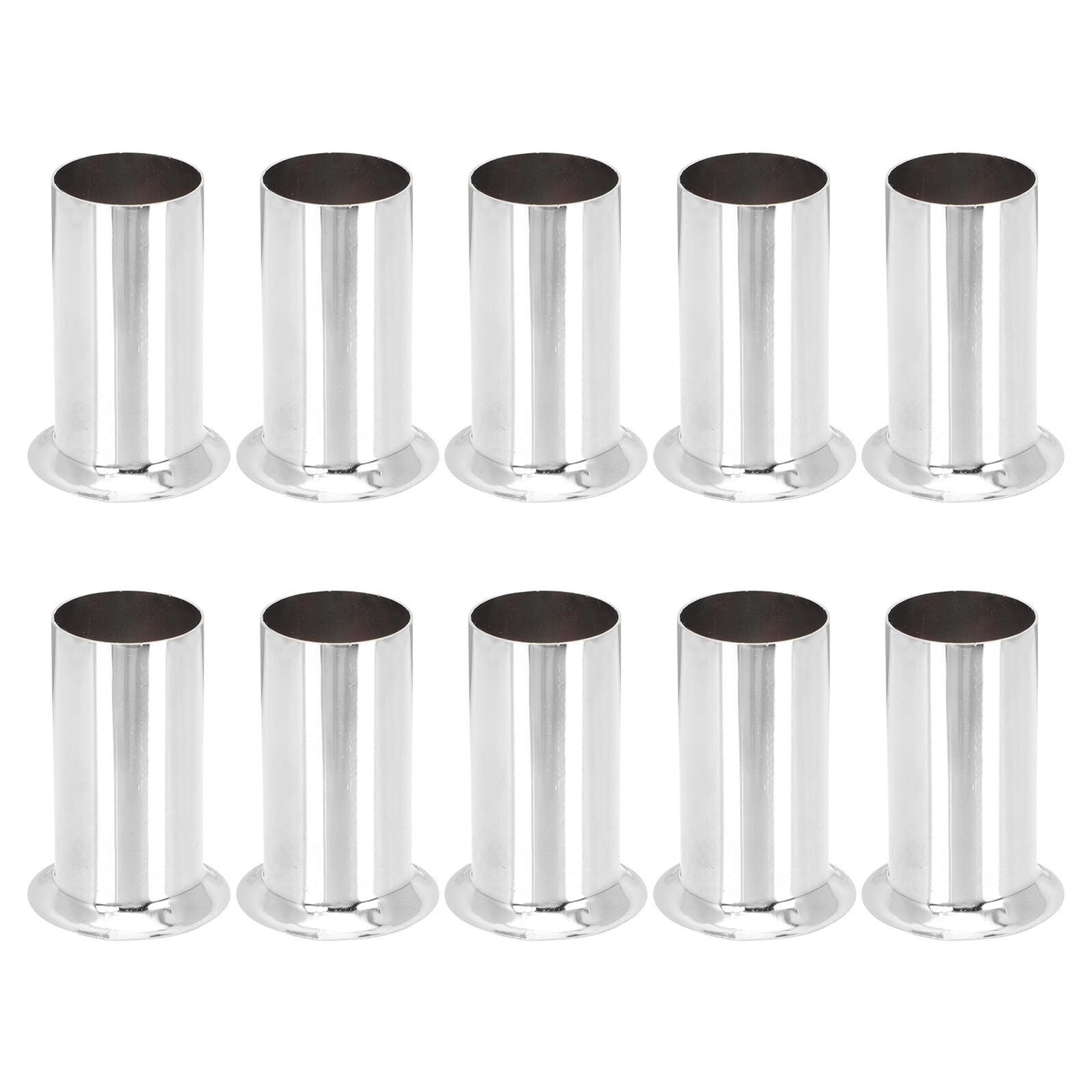 Fundas de hierro para velas de lámparas colgantes tubos cromados con brida 30X60 MM