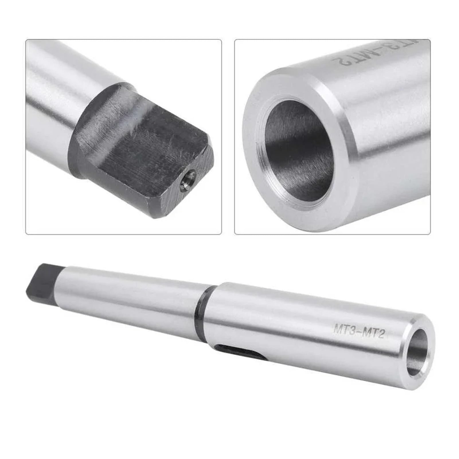 Tuleja stożkowa Morse'a 1 szt. MT1/2/3/4 Tuleja wiertnicza Adapter redukcji i wydłużania stożka Morse'a do wymiany urządzenia tokarskiego(MT2-MT2)
