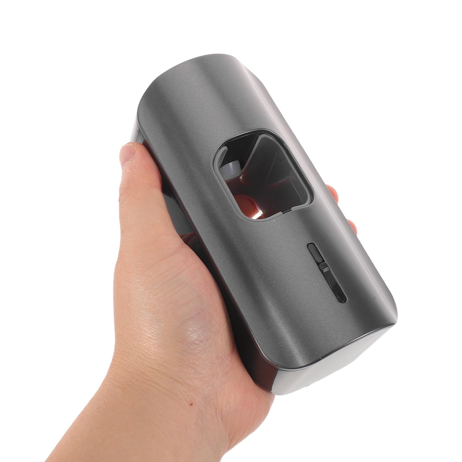 Estante Sensor para Pasta de Dientes con Dispensación Automática, Plástico, 3 Niveles Ajustables, con 2 Ranuras para Cepillos, para Baño y Hogar