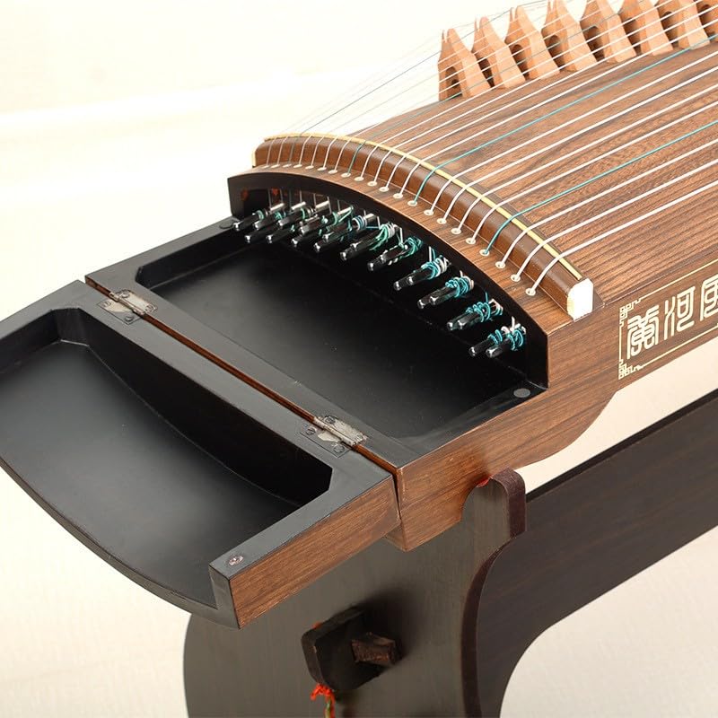 JITEM Paulownia Guzheng (163cm), Traditional Chinese 21-String Instrument, Hand-Carved Professional Zither, Suitable for Practice, Exams and Performances, size