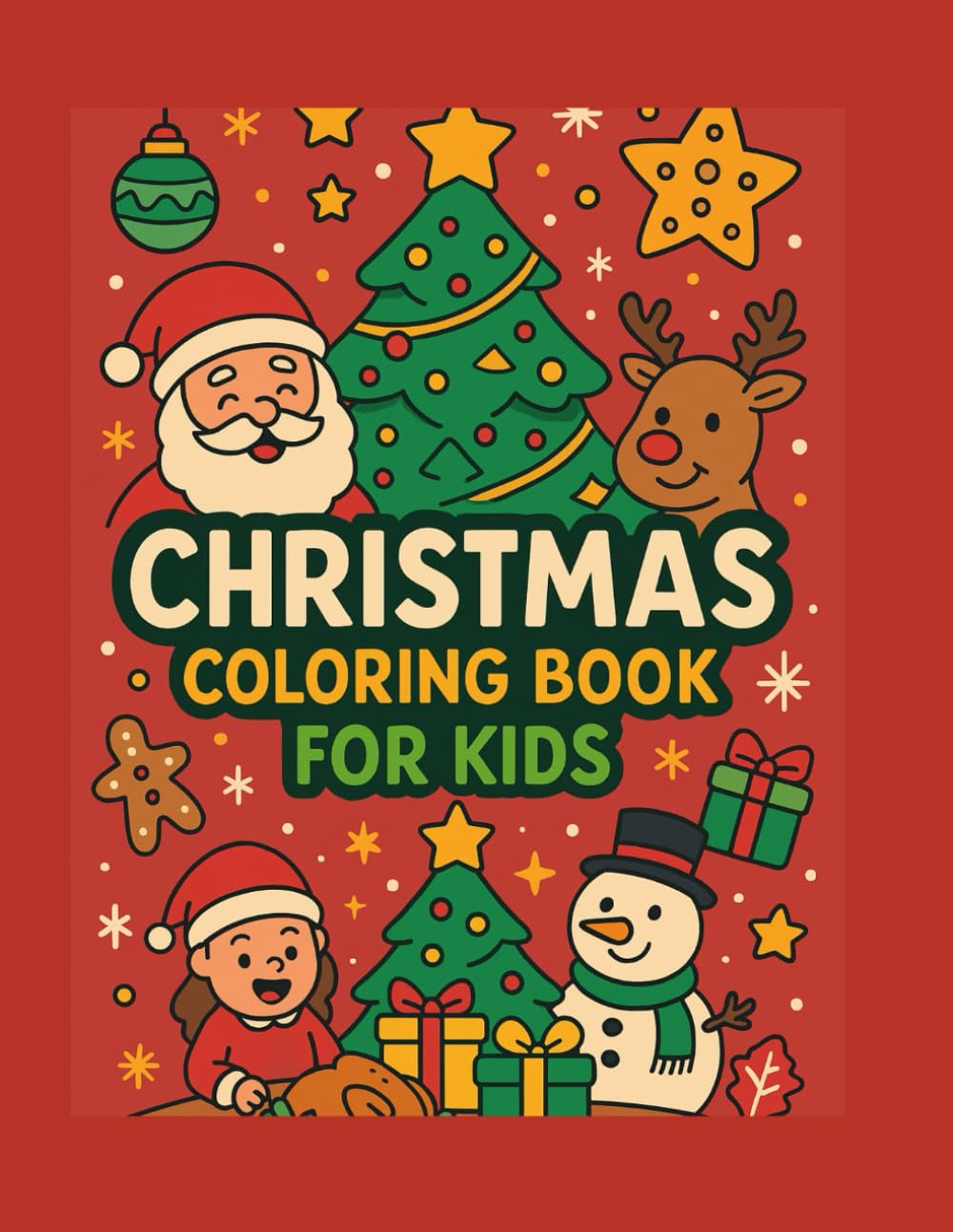 Christmas Coloring Book for Kids age 4-8: Coloring book for kids age 4-8