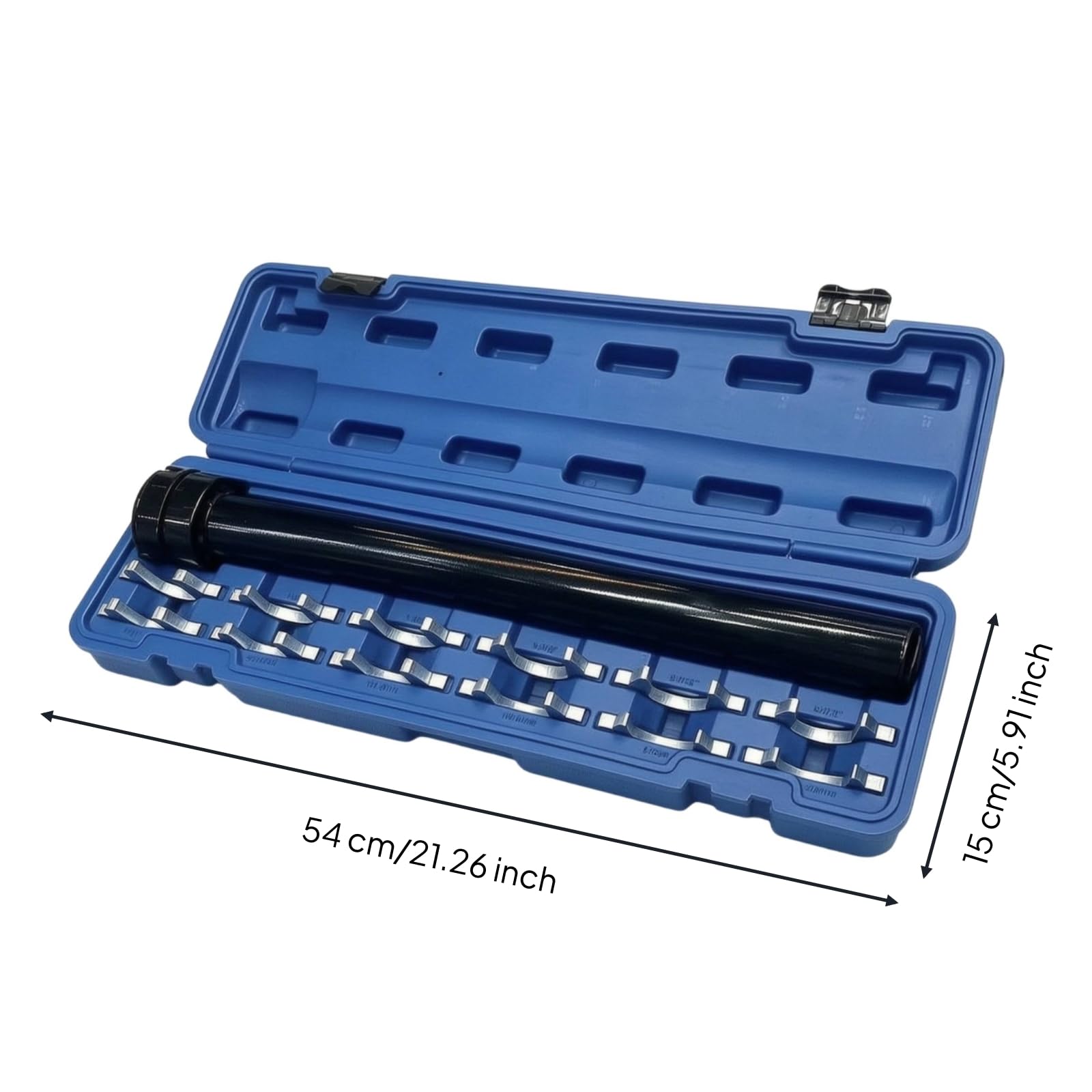Chiave Sterzo Set Chiave Sterzo Strumento Snodo Interno Chiave Bussola Adattatori Manico Lungo con Custodia Organizzata per Sostituzione Tiranti Interni Officina Garage