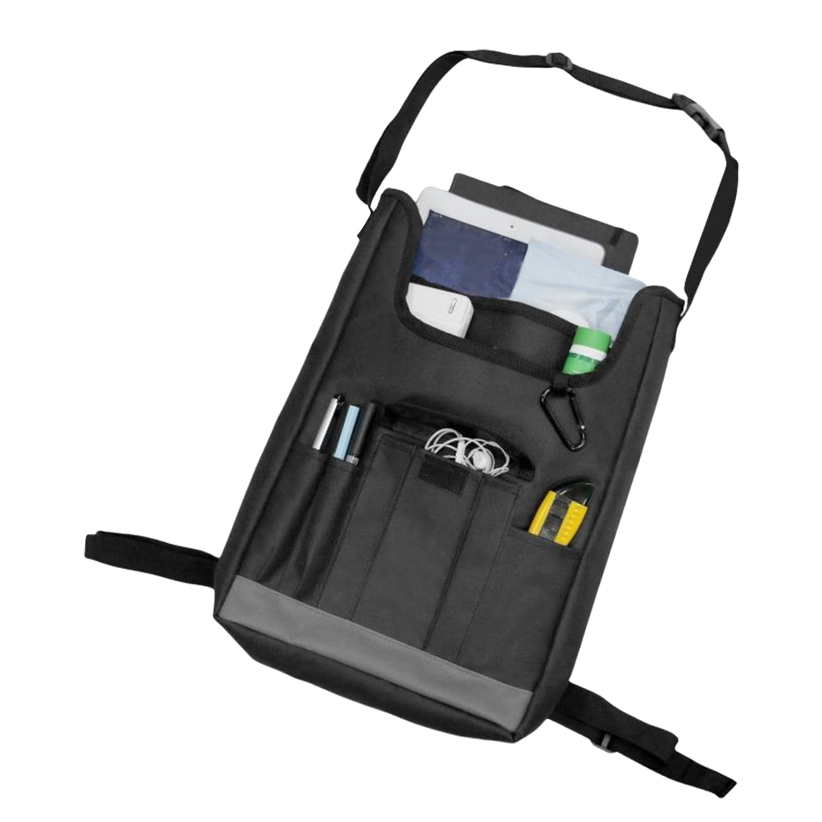 Organisateur de siège auto arrière avec porte-tablette tactile et protection de dossier réglable