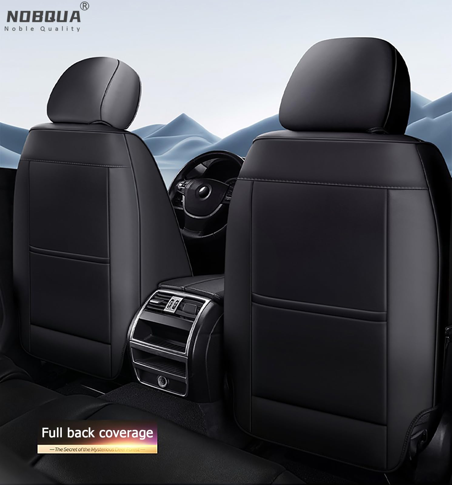 Fundas de Asiento de Coche Universales de Cuero para 5 Plazas – Compatibles con Mercedes-Benz CLA CLS GLA GLB GLC GLE Clase G GLS – Juego Completo para SUV y Berlina