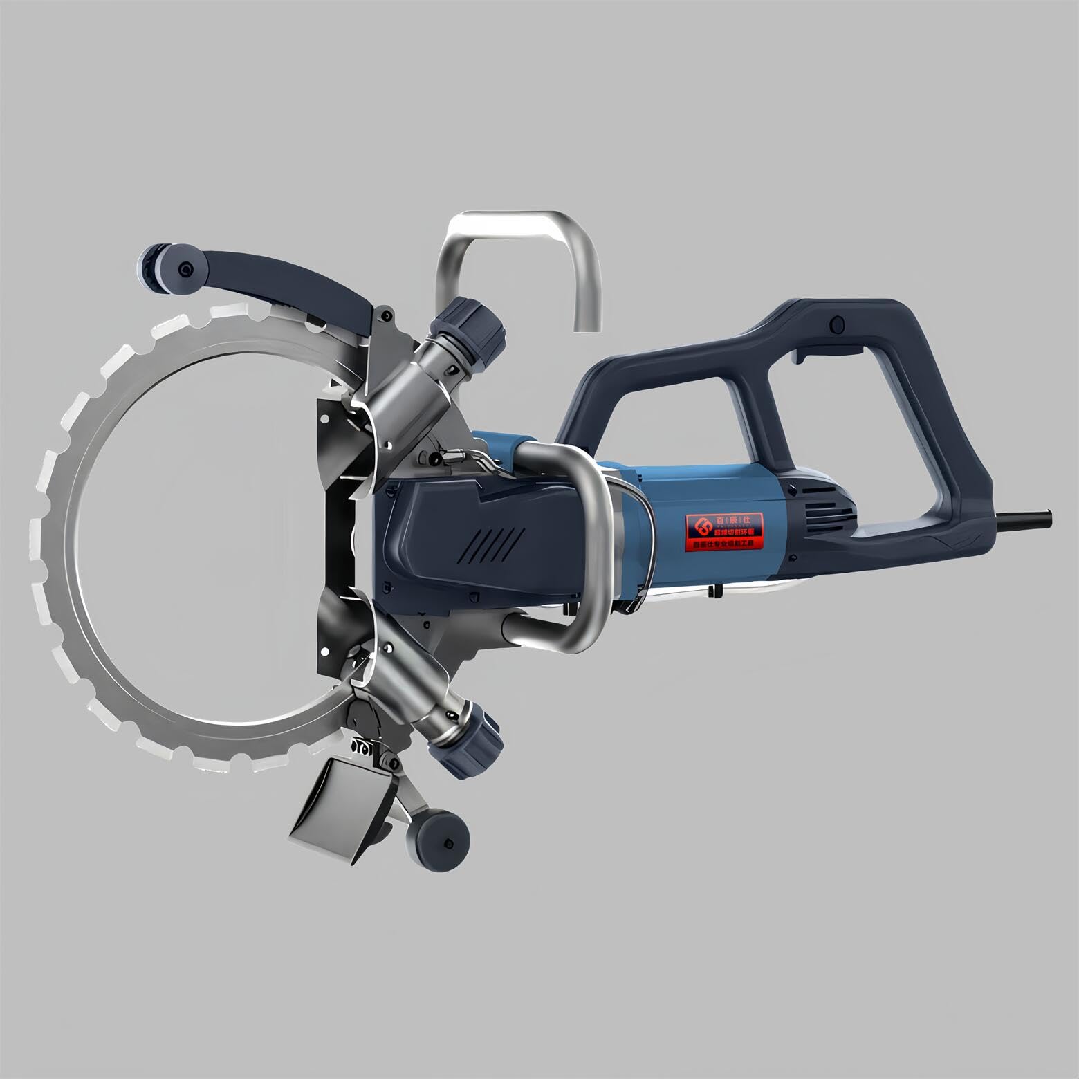 14 in Concrete Saw, Concrete Ring Saw, Electric Concrete Wet Saw with Water Fed Dust Suppression, 9500W/220V Brushless Concrete Wall Groove Ring Saw,for Wood, Porcelain, Stone(Cutting Depth 10.62 in)