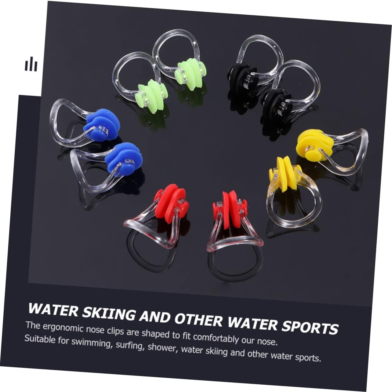 TOYANDONA 20pcs Wear Resistant Nose Protectors Comfortable Swimming Nose Clips Mixed Colors for Adults for Swimming and Water Sports