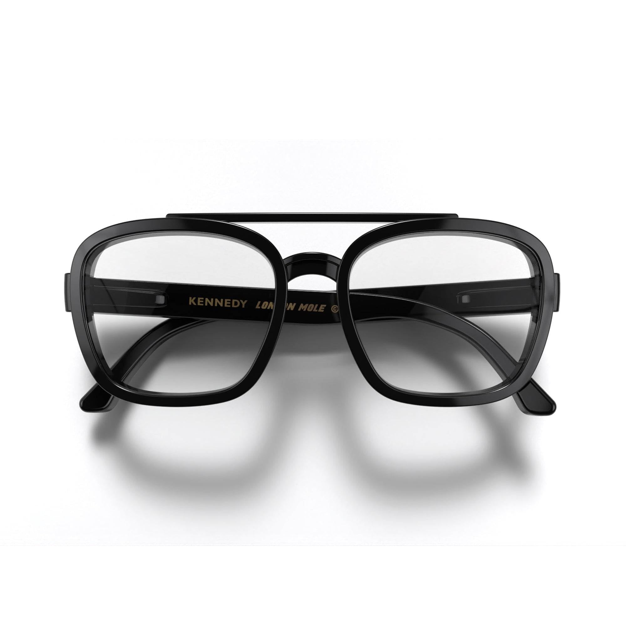LONDON MOLE® Kennedy reading glasses | Square pilot style | Unisex | Spring hinges