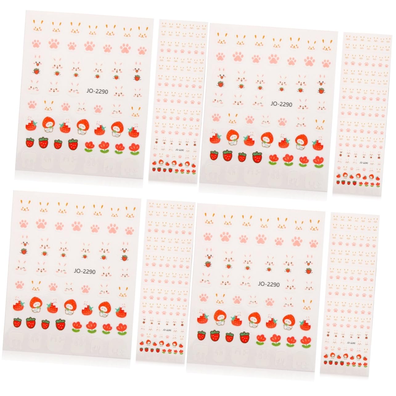 minkissy 40 Fogli Adesivo Per Unghie Coniglio Adesivi Per Unghie Di Coniglio Decalcomanie Per Unghie Del Festival Di Primavera Decorazioni Per Unghie Etichetta Accessori Bambino