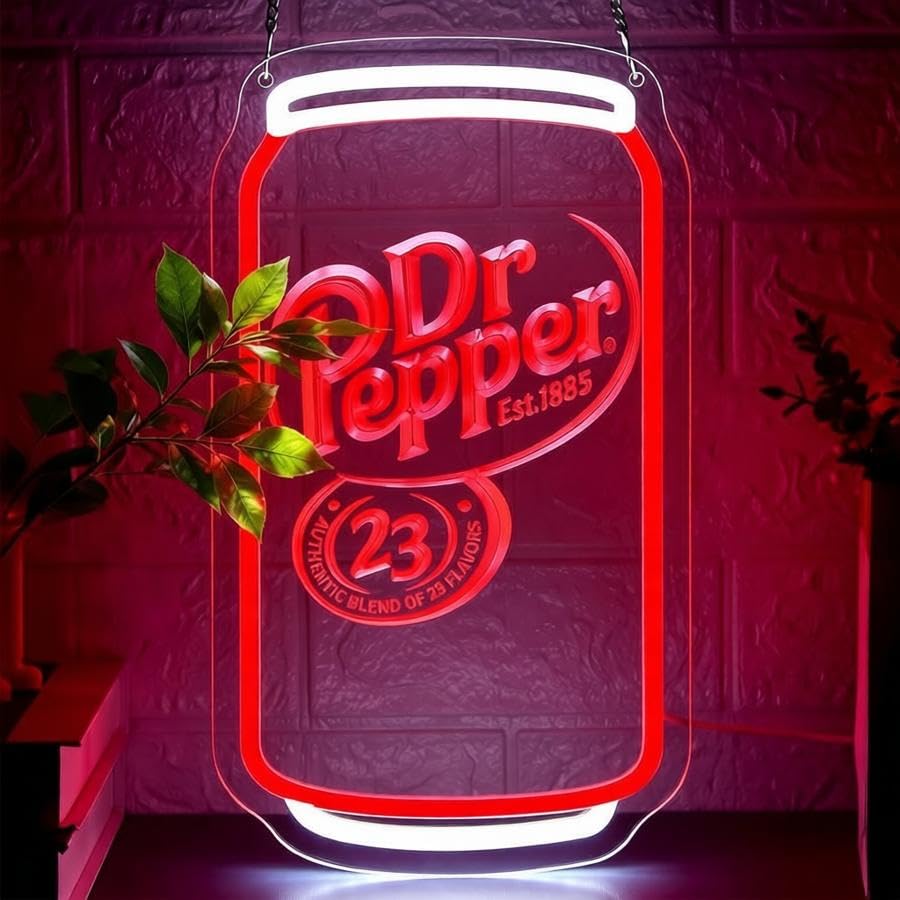 Soda Neon Sign for Wall Decor Soda Bar Led Drinking Neon light for Man Cave
