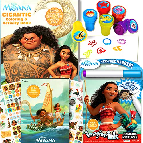 Disney Moana Coloring & Activity Book with Moana Stickers, Imagine Ink and More