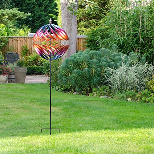 Wonder Garden 6.5Ft Wind Spinner Metal Wind Sculpture Large Wind Spinners For Outdoor Garden Yard Lawn #TOP6