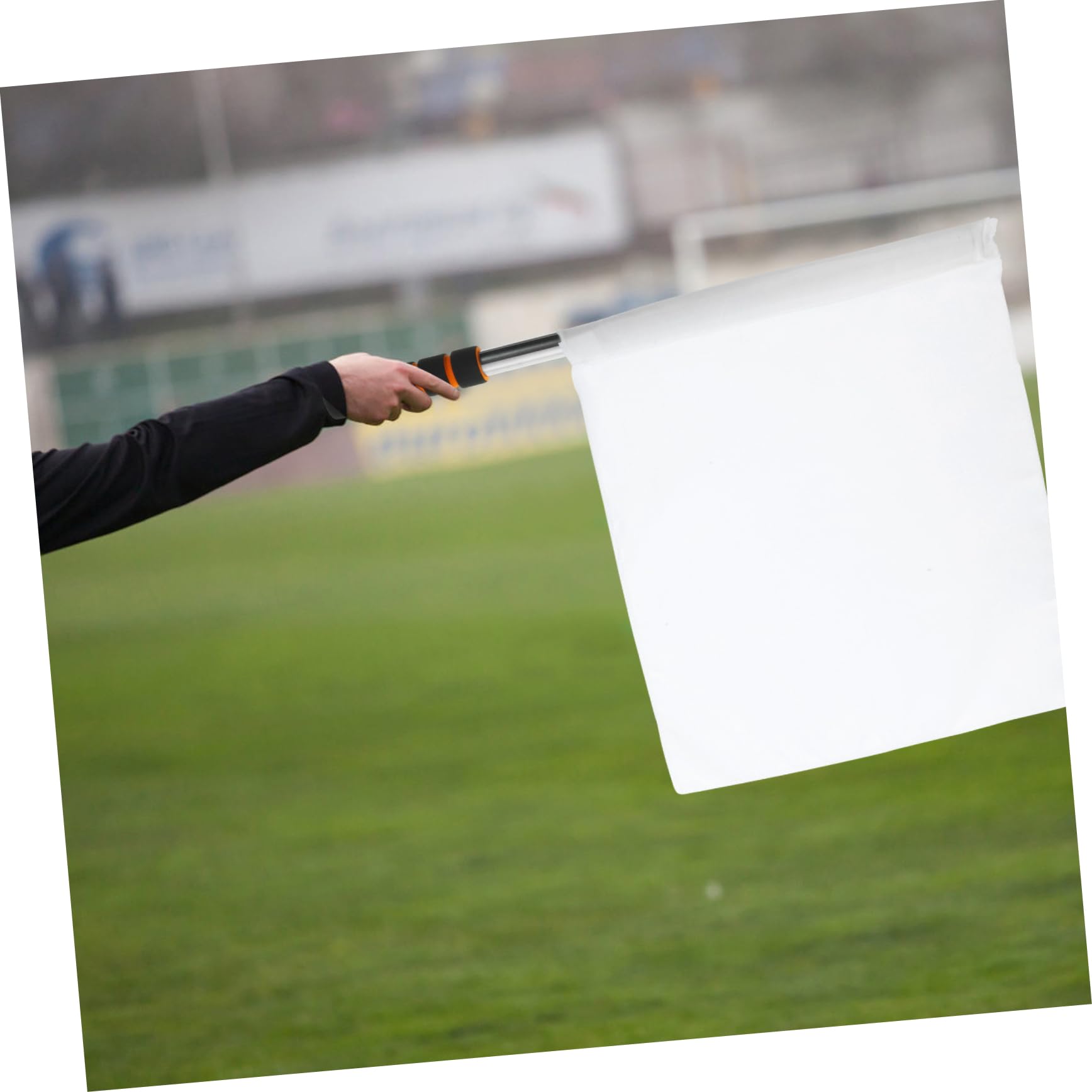 10pz Bandiere per Arbitro Calcio in Acciaio Inossidabile e Poliestere, Leggere ad Alta Visibilità per Partite e Competizioni Sportive