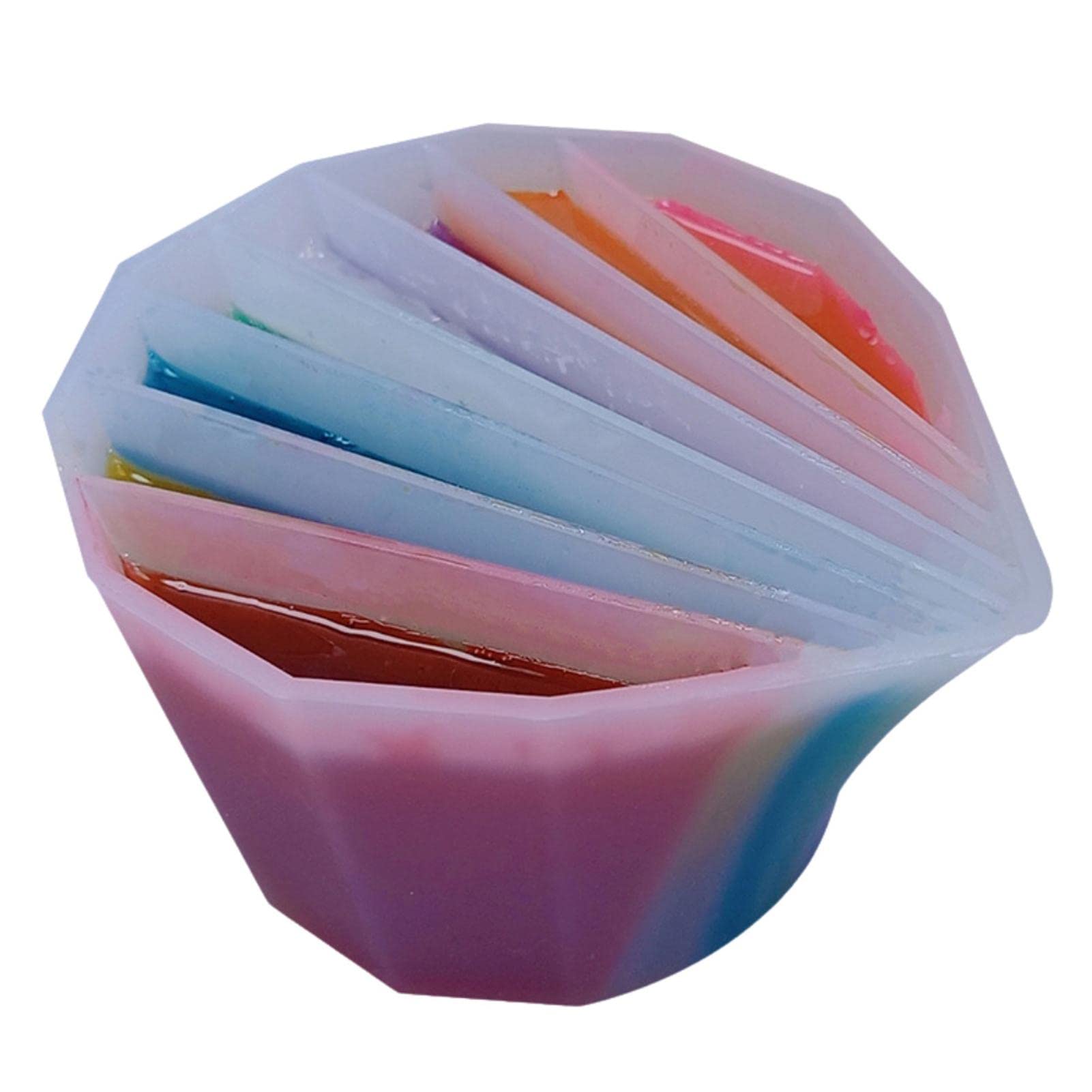 Linsition Paint Cups | Split Cup for Paint Pouring - Acrylic Pouring Art Supplies Split Cup for Fluid Art Acrylic Paint, Reusable Pour Paint Cups with 6-8 Slots