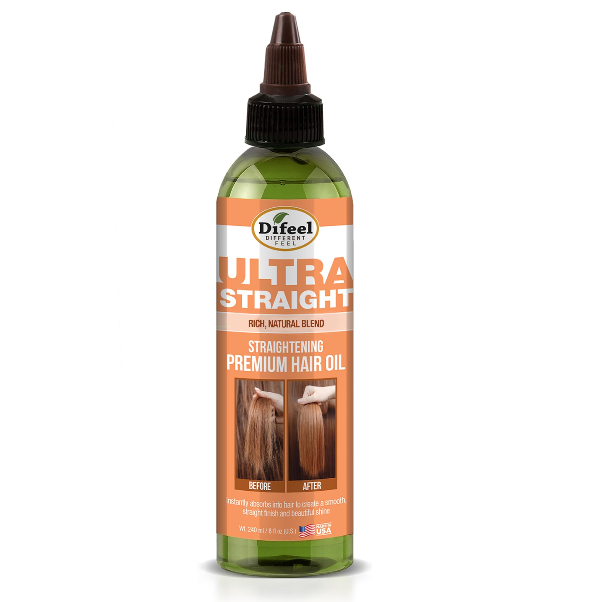 Amazon.com: Difeel Premium Ultra Straight Hair Oil 8 ounce