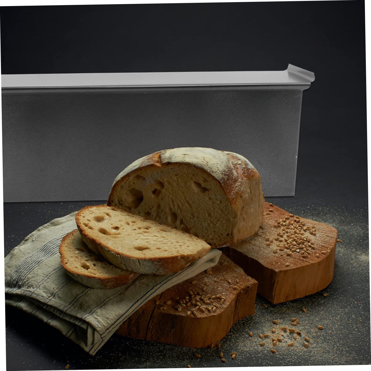 CIYODO Bread Baking Pan Lid Pullman Pans for Baking Bread Toast Mold Iron Cake Making Tools for Home Use