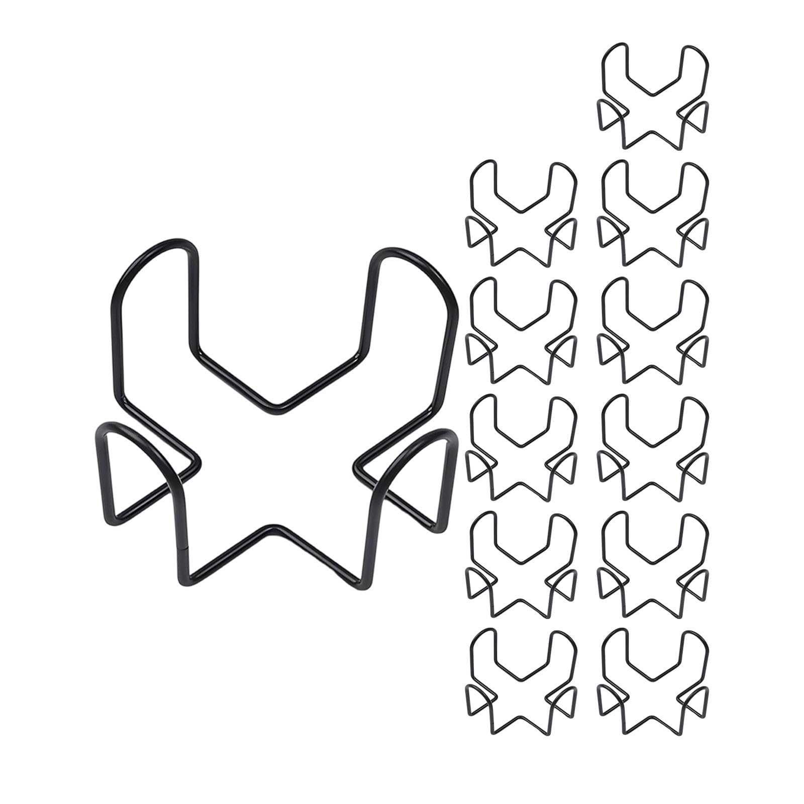 our fave 12 Pieces Iron Cup with Stable Base for Home and Restaurant Use Permanent Cup Mat Shelf