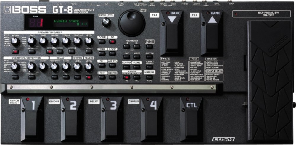 Boss GT-8 Guitar Multi Effects Processor : Amazon.in: Musical