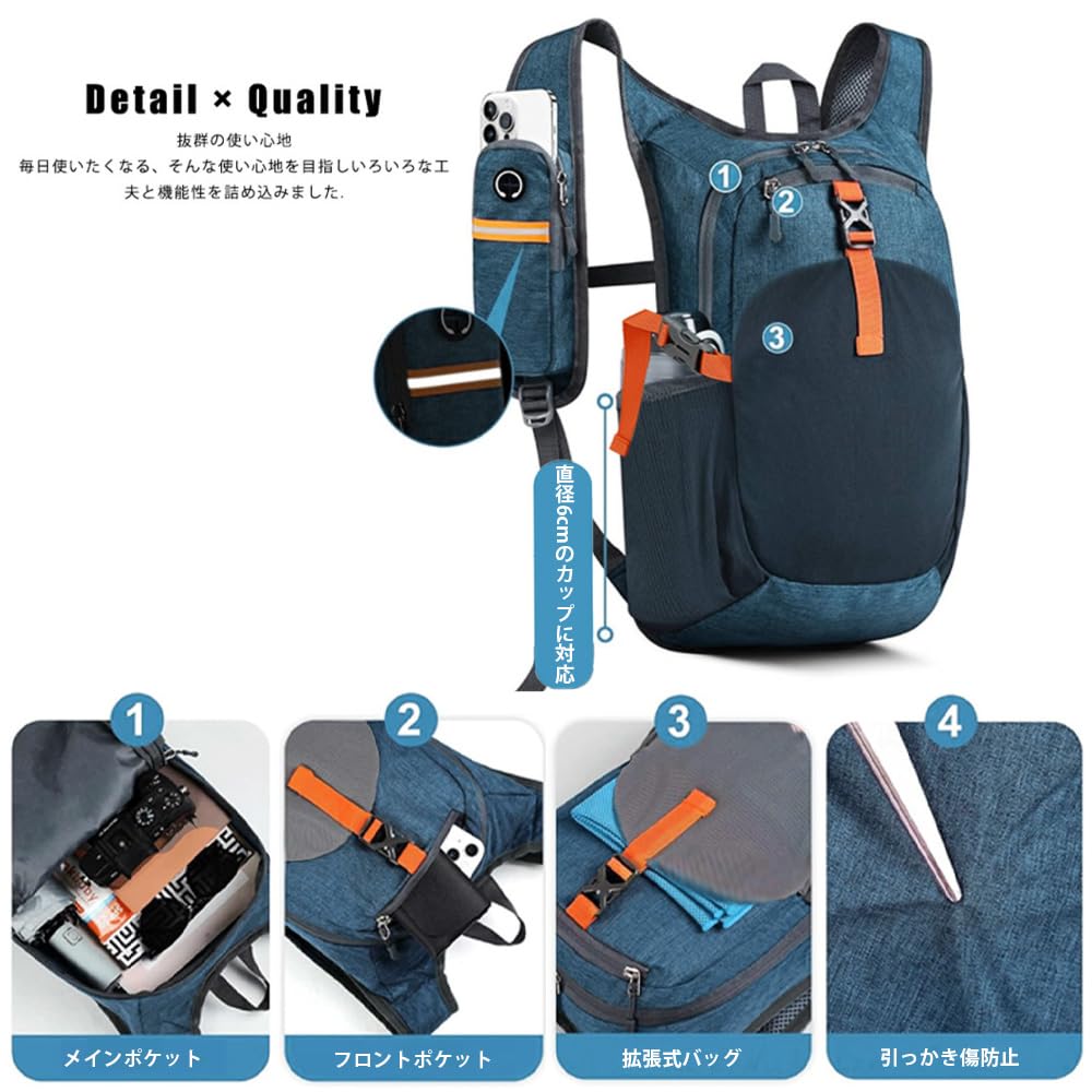 Amazon.co.jp: SANRON.TEC ランニング リュック バッグ