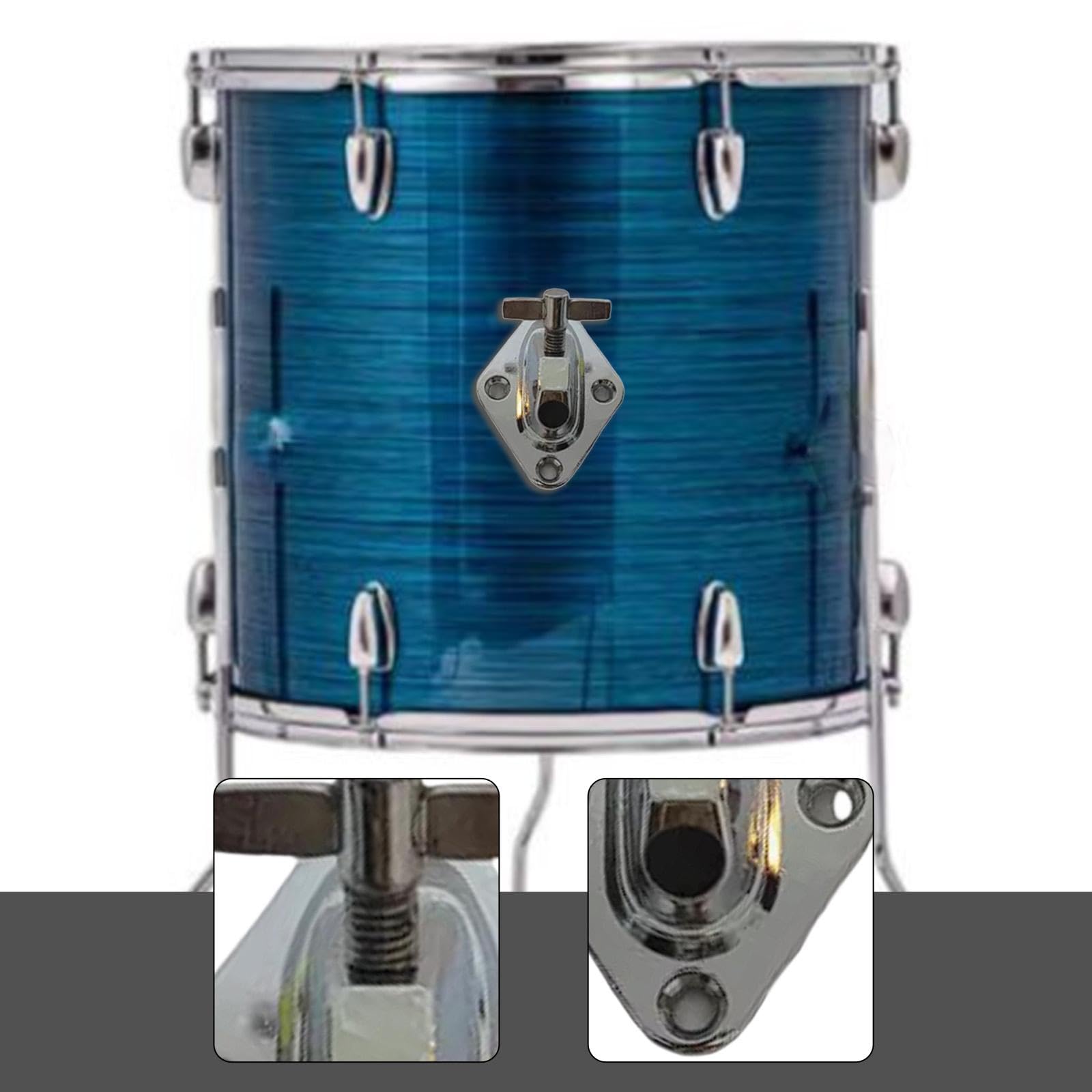 DYNWAVE Floor Tom Drum Leg Bracket Drum Leg Mount Easy to Install Metal Base Musical Instrument Accessory Professional Support Holder, Style A