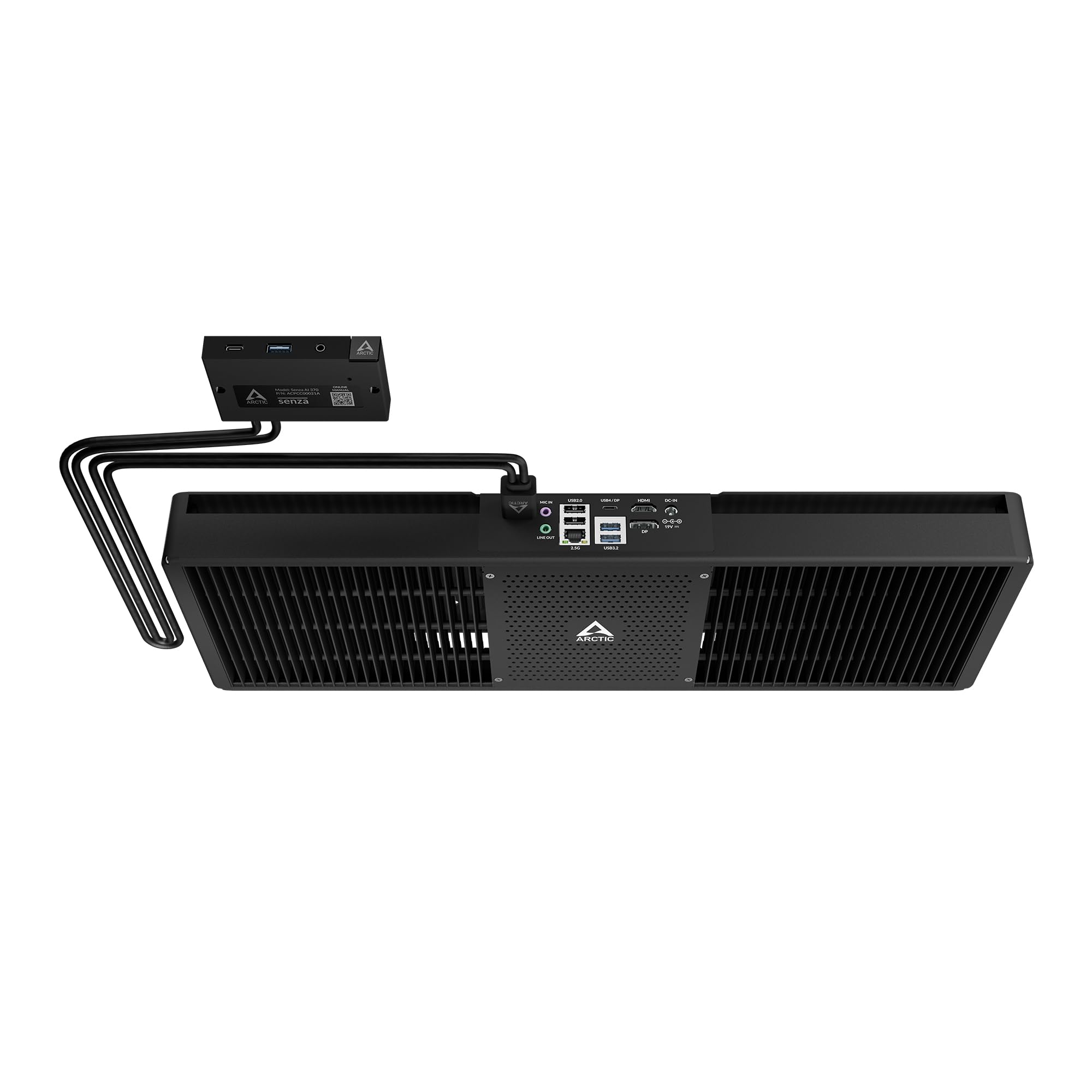 ARCTIC Senza AI 370 PC silencieux AMD Ryzen AI 9 HX 370 32 Go LPDDR5X SSD 1 To USB4 LAN 2,5G Wi-Fi 7 Win 11 Pro
