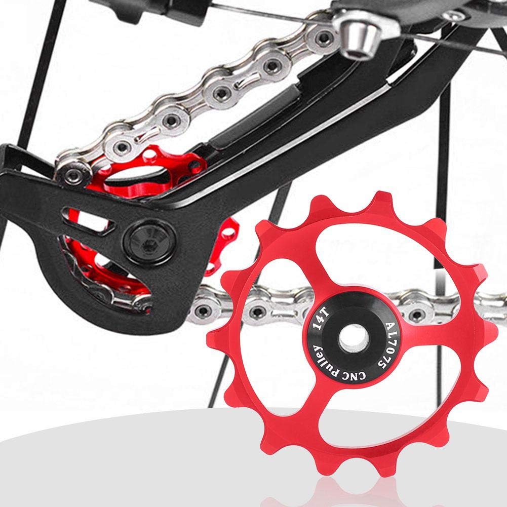 GALET DERAILLEUR P2R 7-8V. ALU ARGENT A ROULEMENT 10DTS