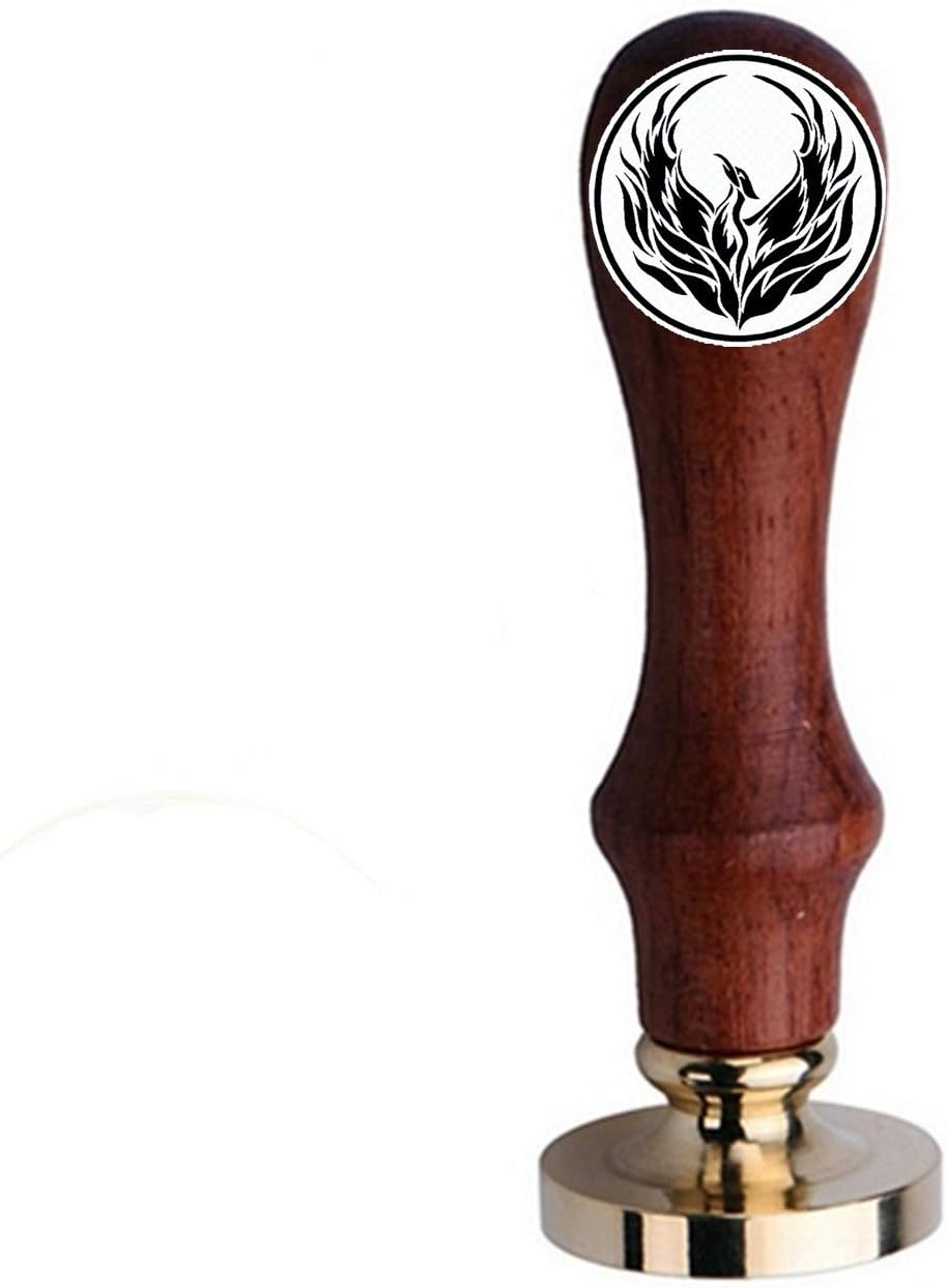 Kooer Fire Phoenix Wax Seal Stamp Custom Fire Phoenix Sealing Wax Stamp Phoenix Wax Stamp Personalized Wedding Invitation Seal Stamp