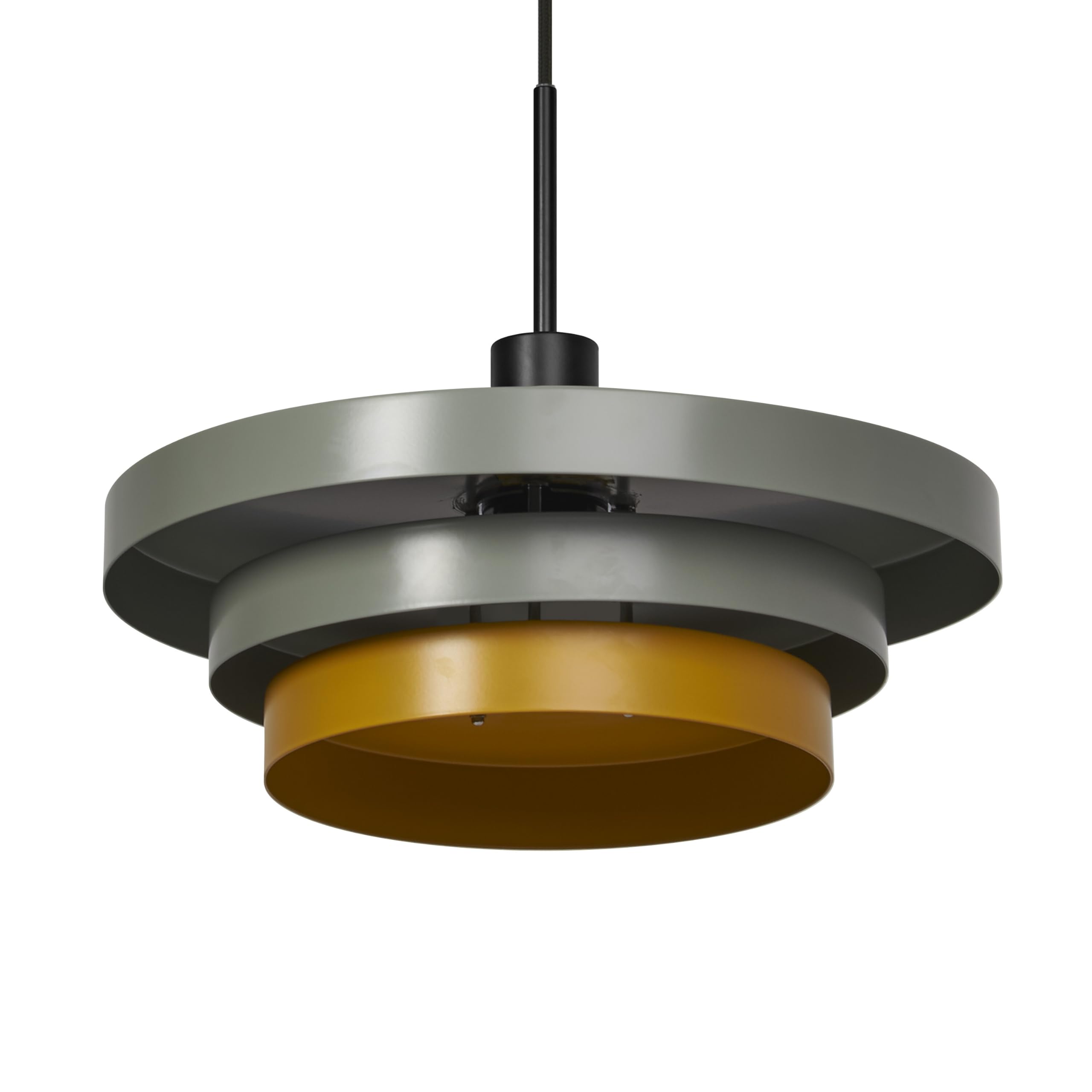 OSRAM Layers Decorative Pendant Light with E27 Socket, 400mm, IP20, Metal, Green/Yellow